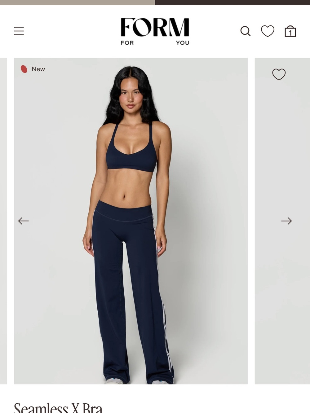 FORM sold out track leggings and bra xs
